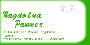 magdolna pammer business card